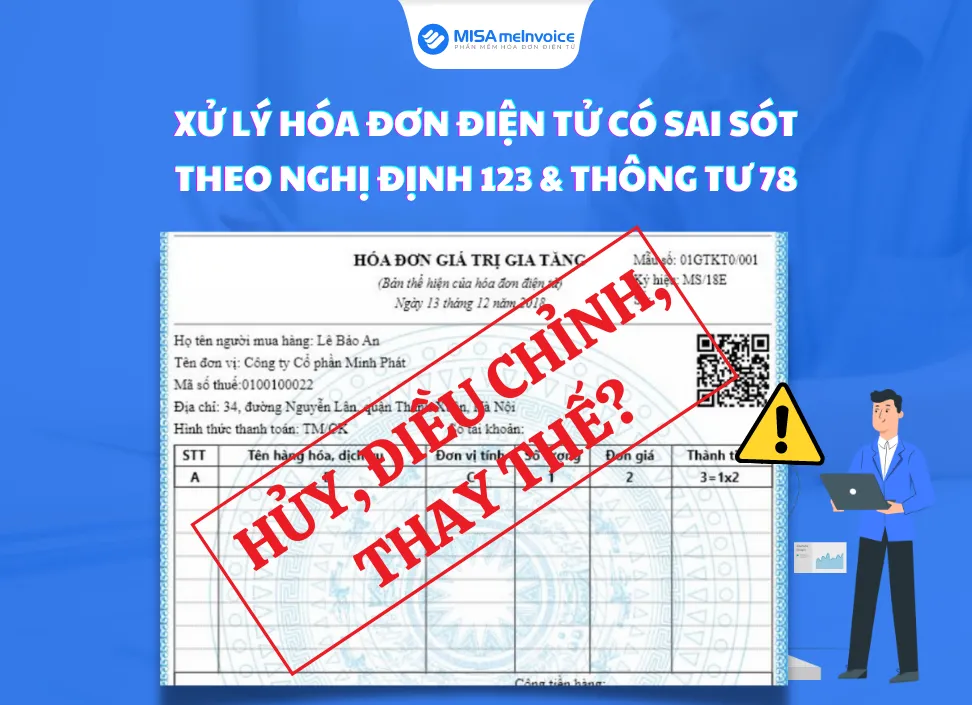 Hóa đơn điện tử điều chỉnh