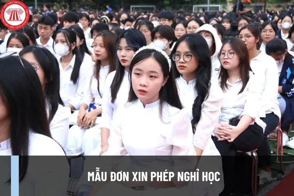 Học sinh viết đơn xin nghỉ học