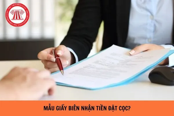 Mẫu Giấy Biên Nhận Tiền Đặt Cọc