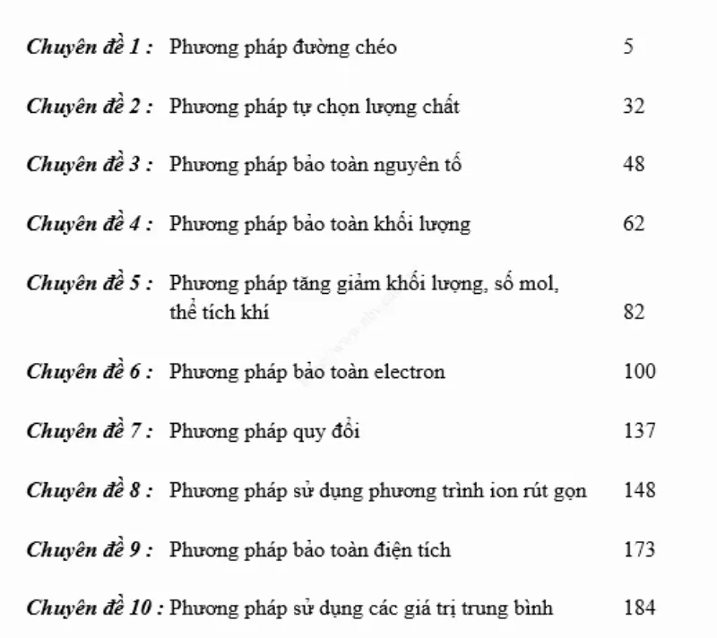 Phương pháp giải toán hóa học hữu cơ