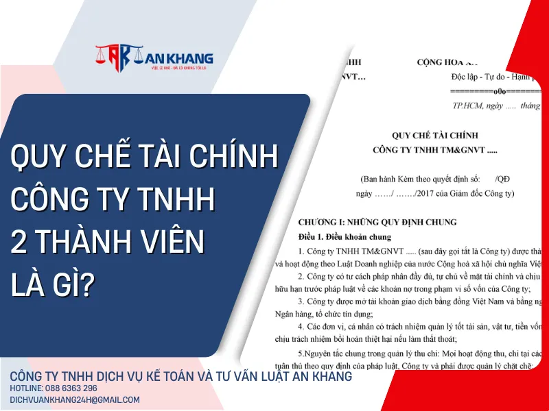 Quy chế tài chính công ty TNHH