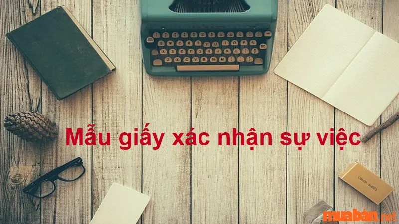 Xác nhận sự việc