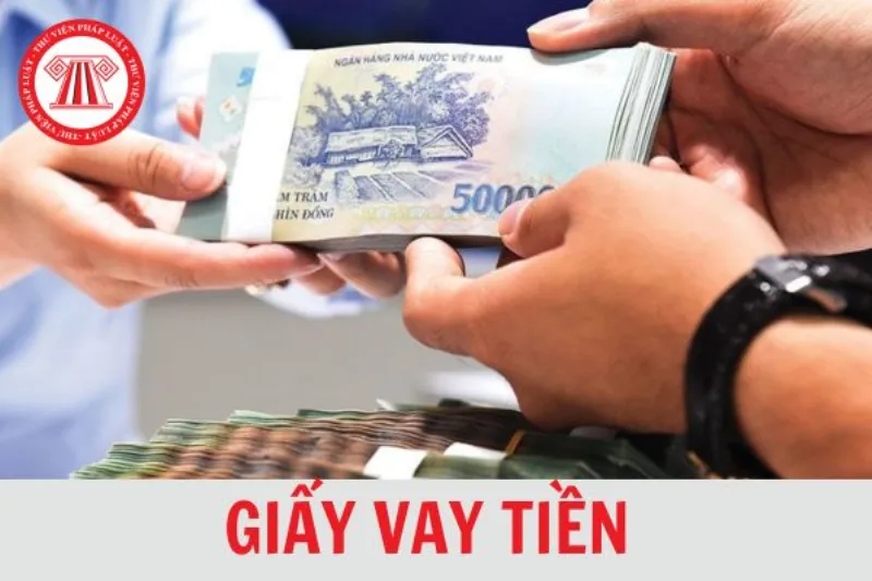 Mẫu giấy vay tiền viết tay hợp pháp