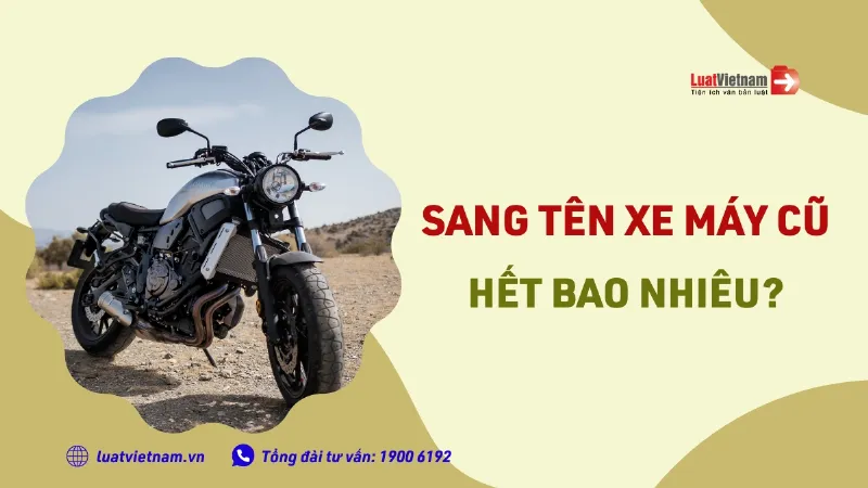 Nộp lệ phí sang tên xe máy