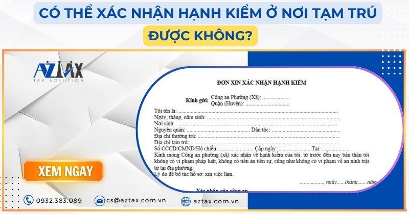 Xin Xác Nhận Hạnh Kiểm Nhanh Chóng