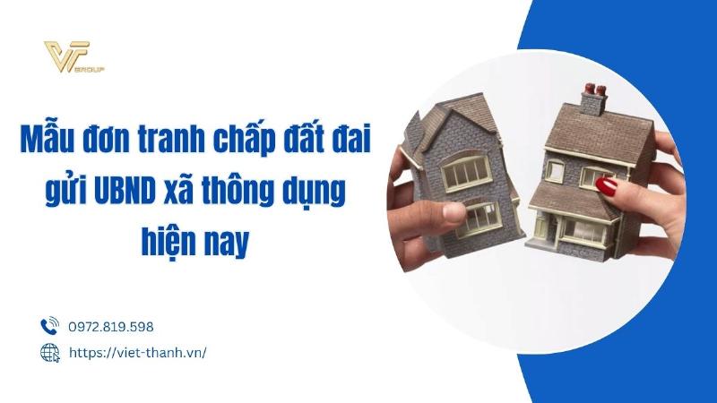 Mẫu đơn tranh chấp đất đai gửi UBND xã - Minh họa