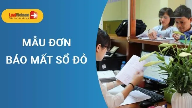 Mẫu Đơn Trình Báo Mất Sổ Đỏ Minh Họa