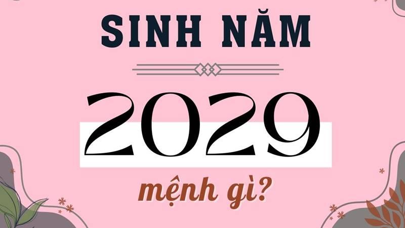 Mệnh Đại Trạch Thổ năm 2029